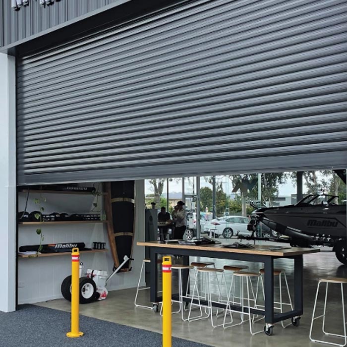 77mm Widespan Roller Shutter installed on large commercial opening