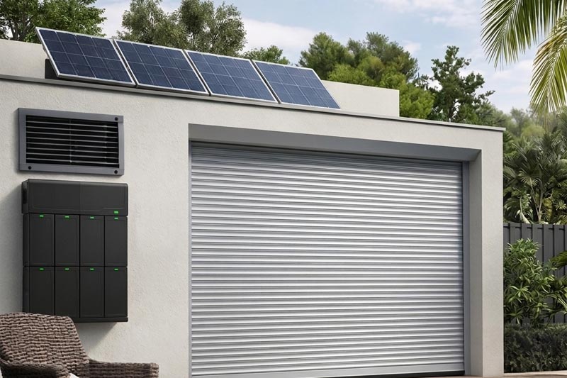 Commercial property roller shutter installation
