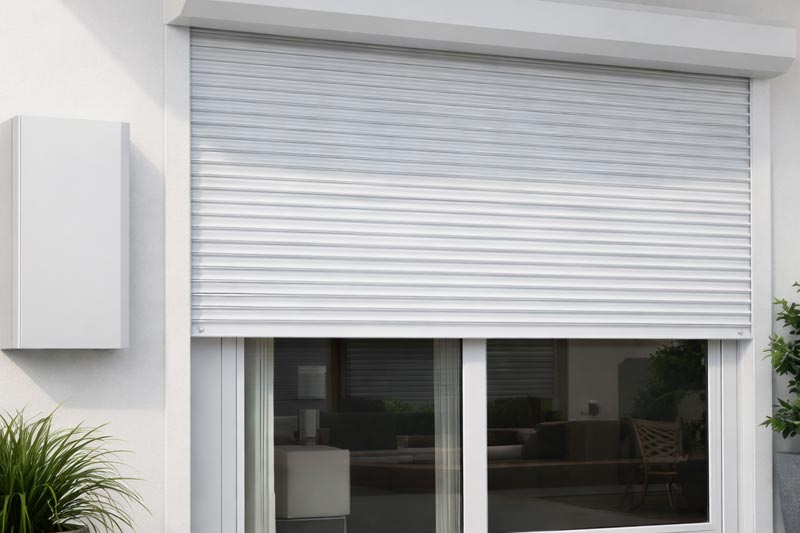 Modern home suitable for battery roller shutter automation