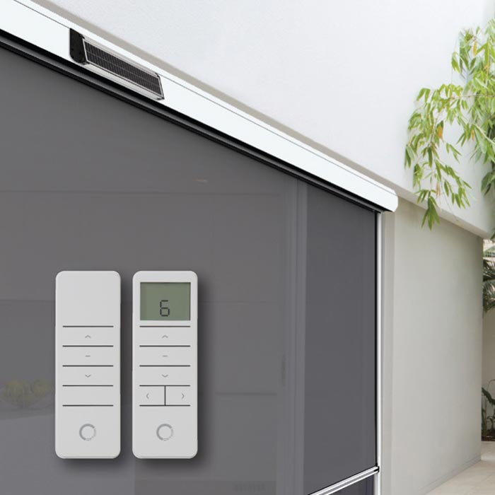Solar Smart Roller Shutter Automation installed on modern home